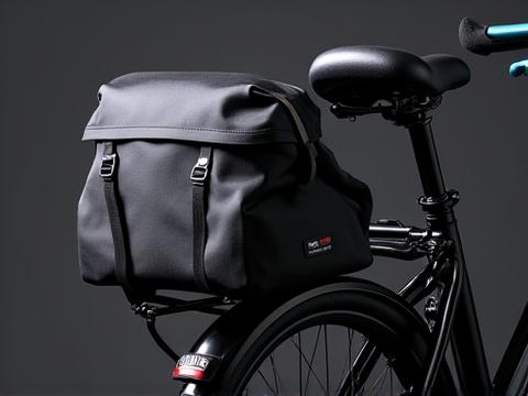 Heavy-duty waterproof e-bike pannier bag.