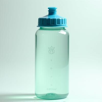 Water bottle made from sugarcane plastic